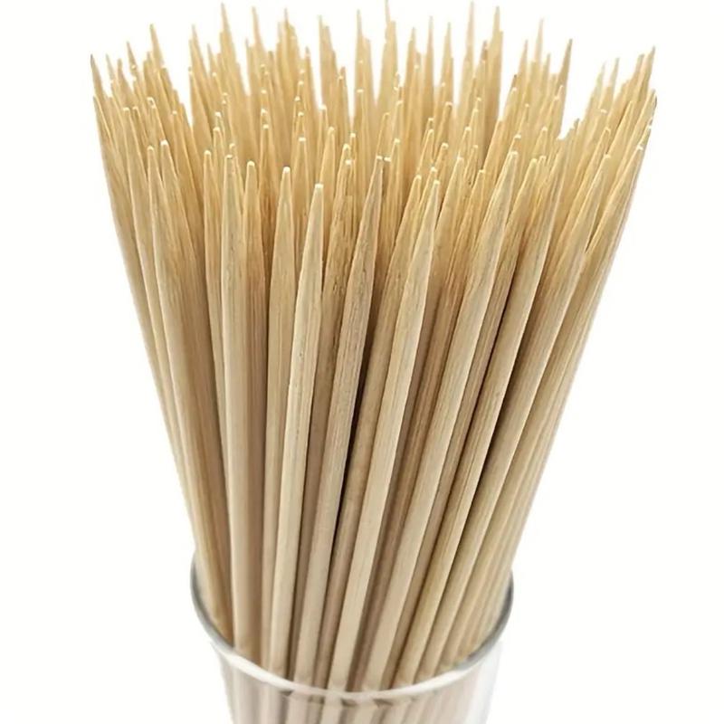 100-Piece Bamboo Sticks, 12 Inches Long