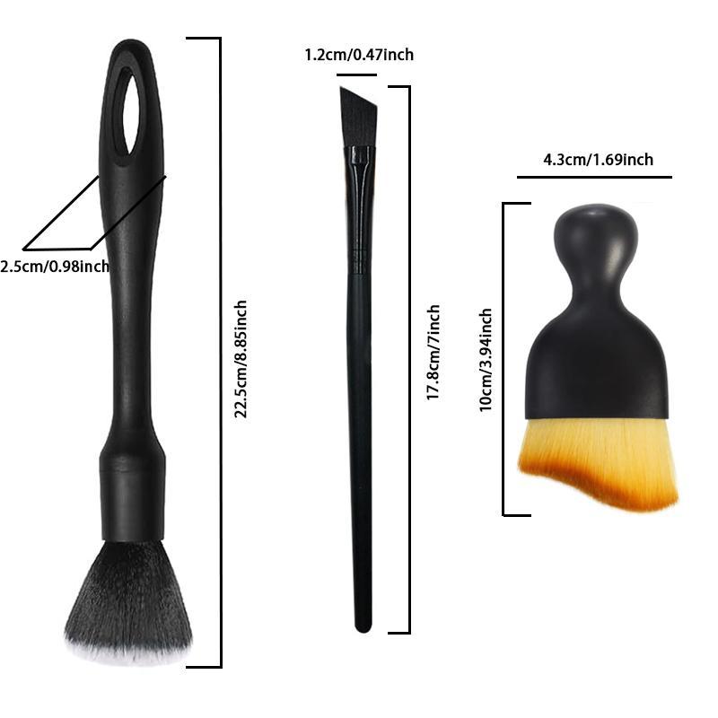 Car Interior & Exterior Detail Brush Set, Soft Car Detail Brush Set, Professional Car Interior Cleaning Tool for Air Outlet