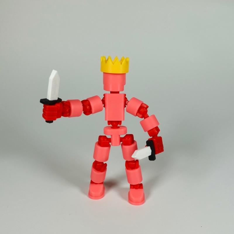 Customizable Action Figure - Modular, Articulated Figurine With Accessories - Home Decor Statue