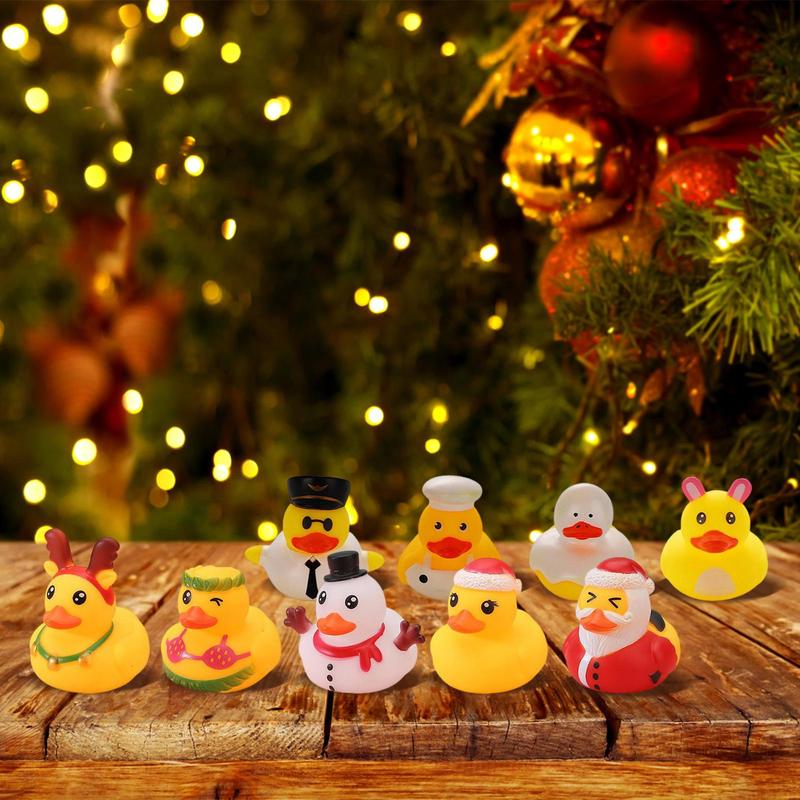 Christmas Duck Advent Calendar Box, 24pcs set Cute Duck Blind Box Set, 24 Days Countdown Calendar for Christmas, Party Gift