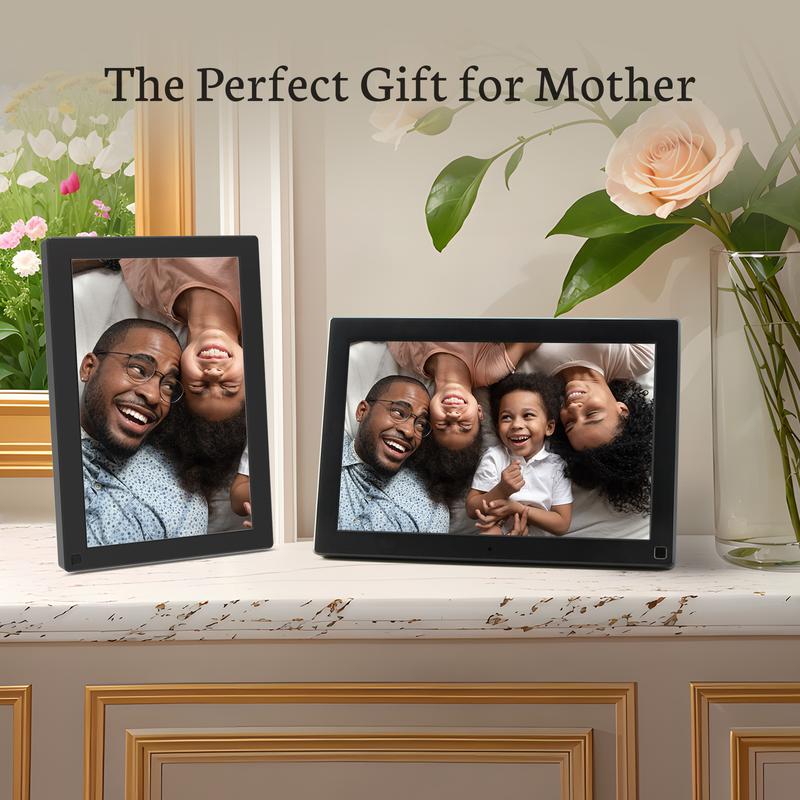 BSIMB 10.1'' Digital Photo Frame 32GB - Perfect Must Have Christmas Love Gifts for Friends Family Grandparents - Upload Photos&Videos from Anywhere via App Email, Easy to Use, 1280x800 IPS, Your Home Decor, Christmas gift