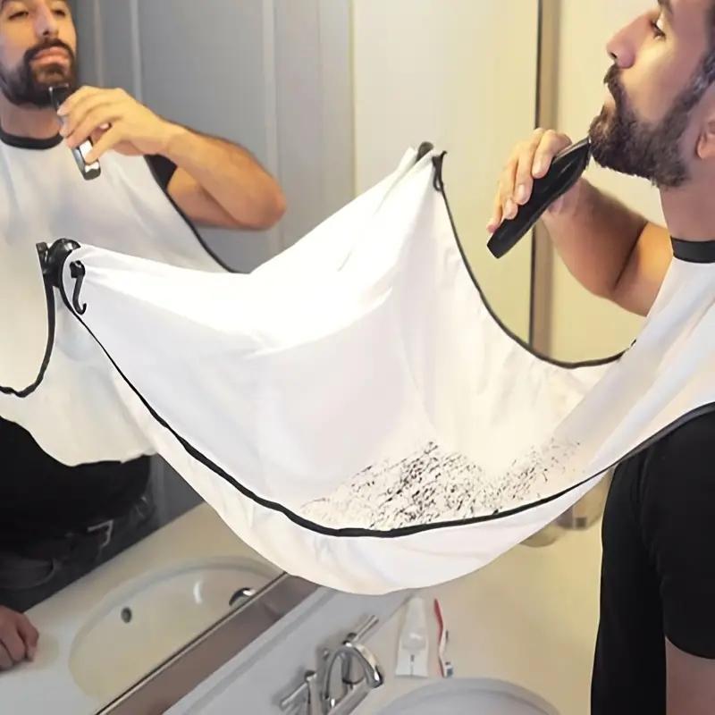 Beard Shaving Apron, Beard Shaving Bib, Multifunctional Practical & Thoughtful Hair Styling Tools Gift for Salon Barber Home Use, Christmas Gift