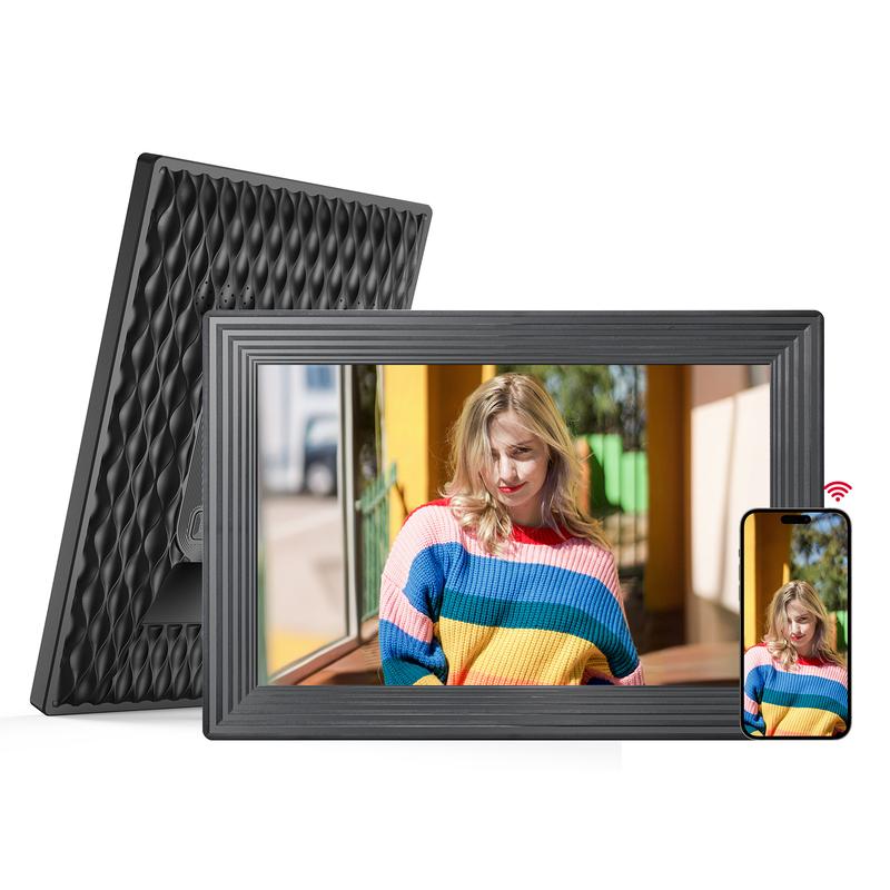 KODAK Christmas 2024 Ornament: Share special moments with the KODAK 10.1 Inch WiFi Digital Photo Frame! With an IPS touch screen, 32GB memory, and the ability to display photos, videos, and music, it's the perfect gift for family and friends!