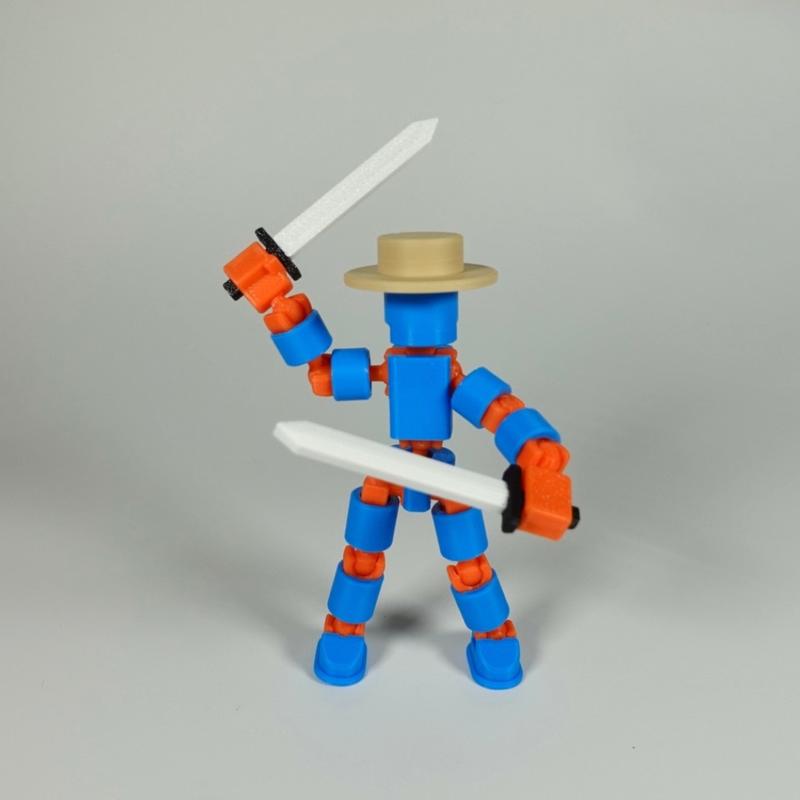 Customizable Action Figure - Modular, Articulated Figurine With Accessories - Home Decor Statue