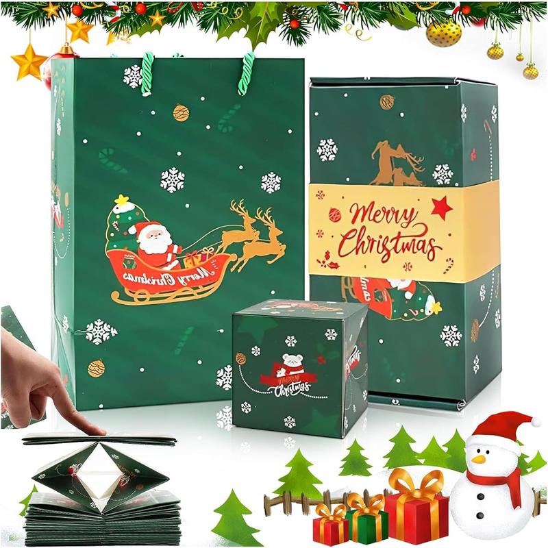 Pop-Out Money & Treats in Surprise Explosion Gift Box for Christmas and Birthdays.