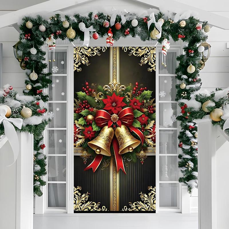 Christmas Themed Door Banner, 1 Count Exquisite Door Decoration Banner, Festive & Party Supplies for Home Living Room Bedroom