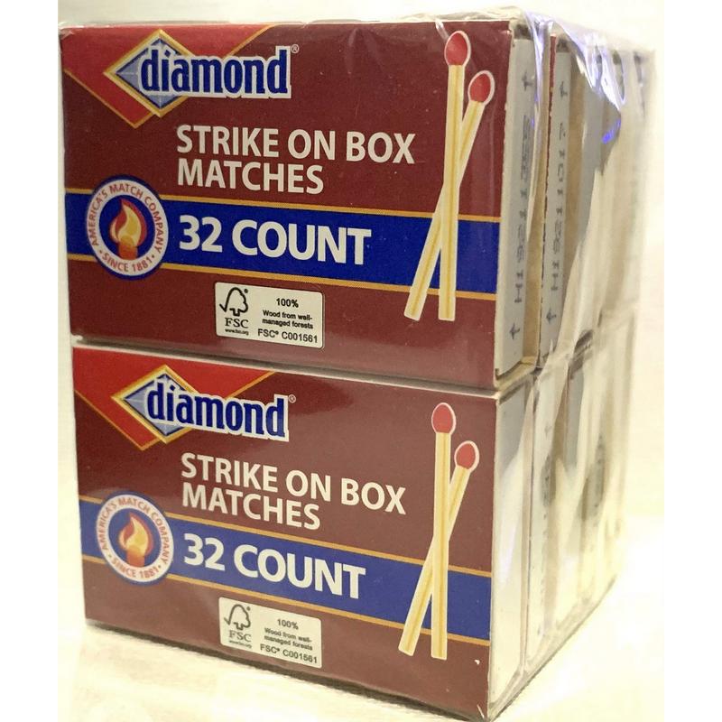 Greenlight Diamond Strike on Box Matches, 32 Count (Pack of 10)