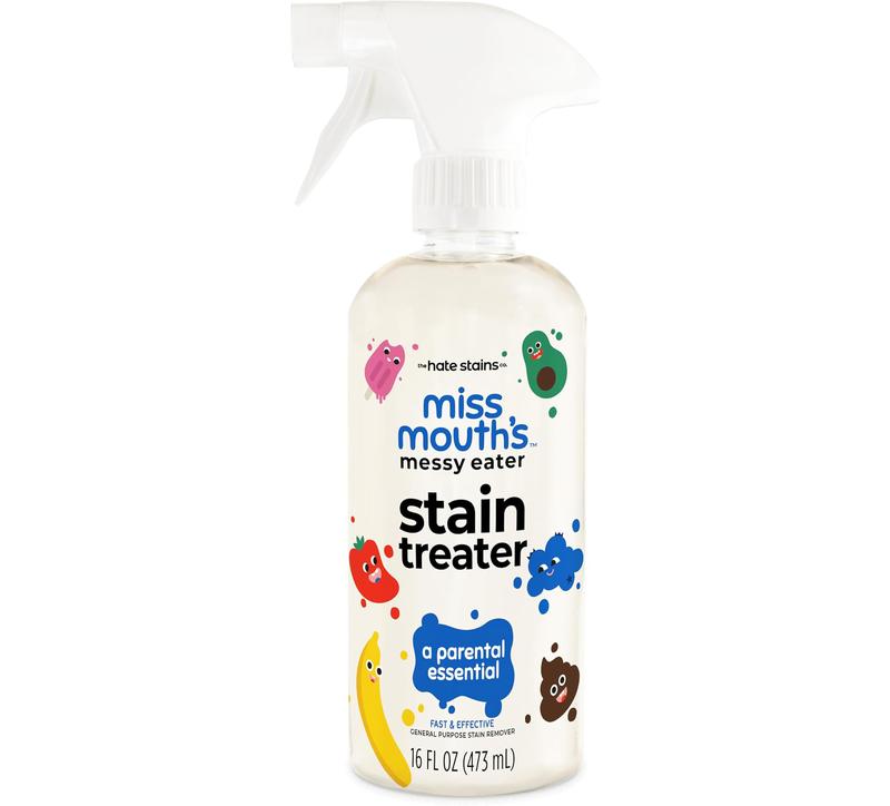 ON SALE! Miss Mouth's Messy Eater Stain Treater Spray - 16oz Stain Remover - Newborn & Baby Essentials - No Dry Cleaning Food, Grease, Coffee Off Laundry, Underwear, Fabric