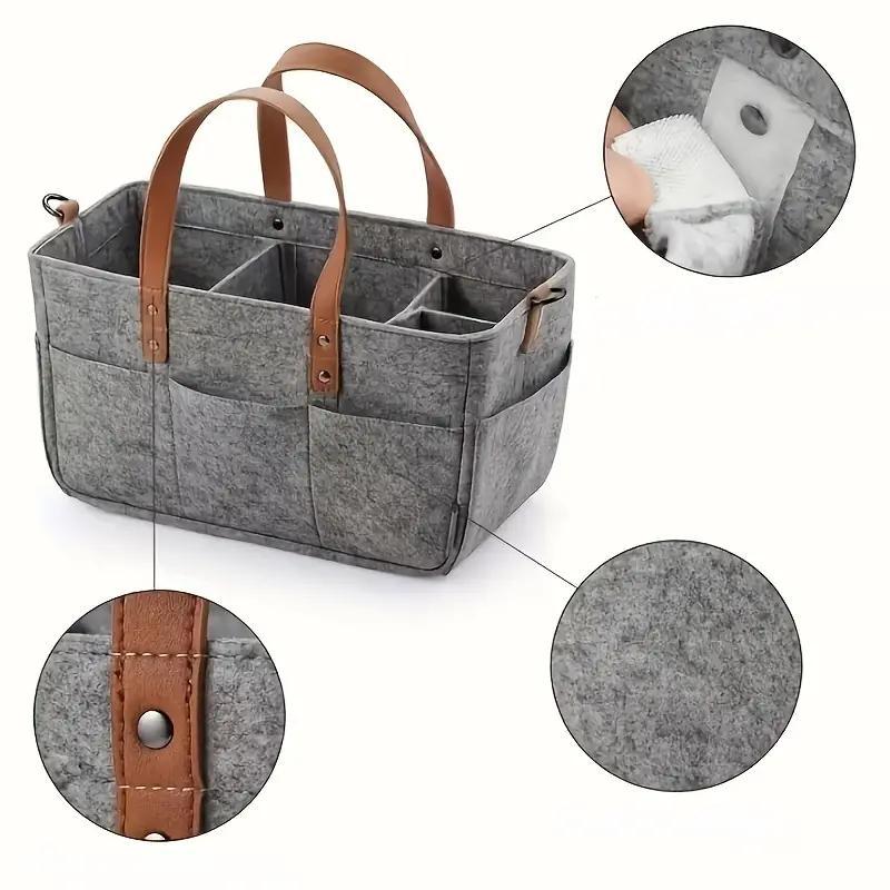 Foldable Large Capacity Storage Bag, Portable Multifunctional Storage Bag With Handle, Durable Organizer for Outdoor Travel