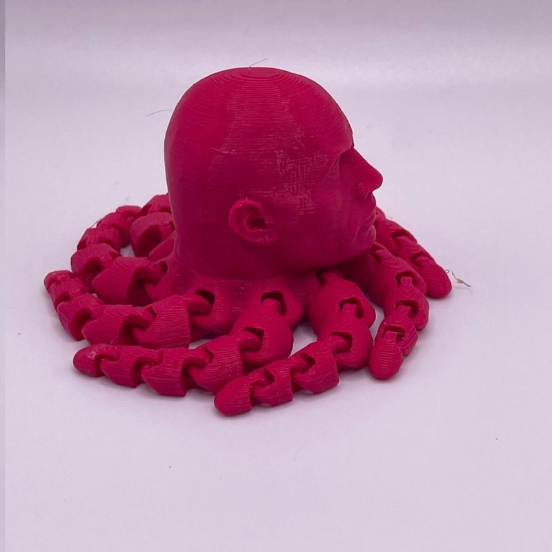 The Rock Octopus 3D Printed, Rocktopus Figurine