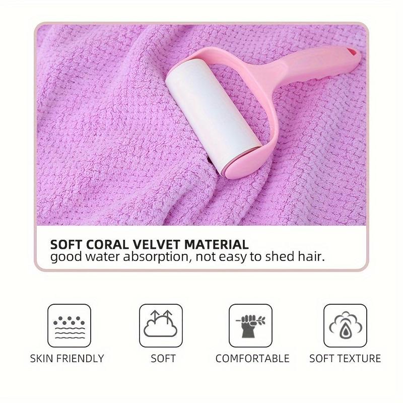 Solid Color Wearable Bath Towel, 1 Count Soft Absorbent Bathrobe with Pocket, Casual Bathrobe for Women & Girls, Bathrobe for Home Bathroom