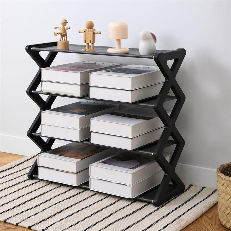 Multi-layer Shelf, 1 Count 4-tier Storage Rack, Desk Organizer, Home Organizer for Entryway, Hallway, Bedroom, Living Room, Home, Dormitory