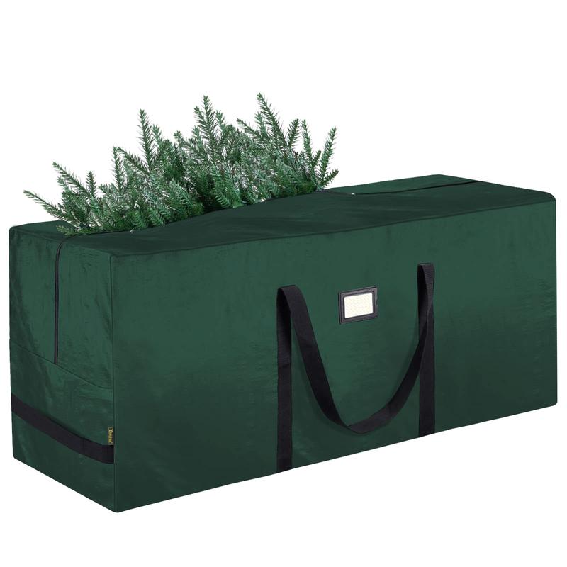 7.5 ft Extra Large Christmas Tree Storage Bag With Reinforced Handles and Dual Zippers for Wide Opening (Green)