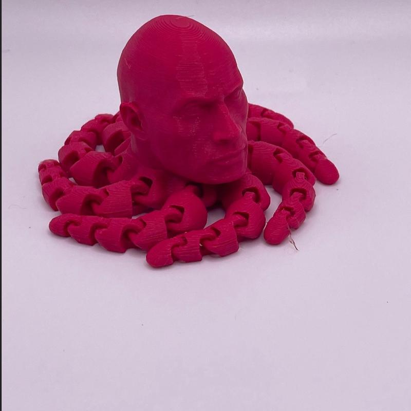 The Rock Octopus 3D Printed, Rocktopus Figurine