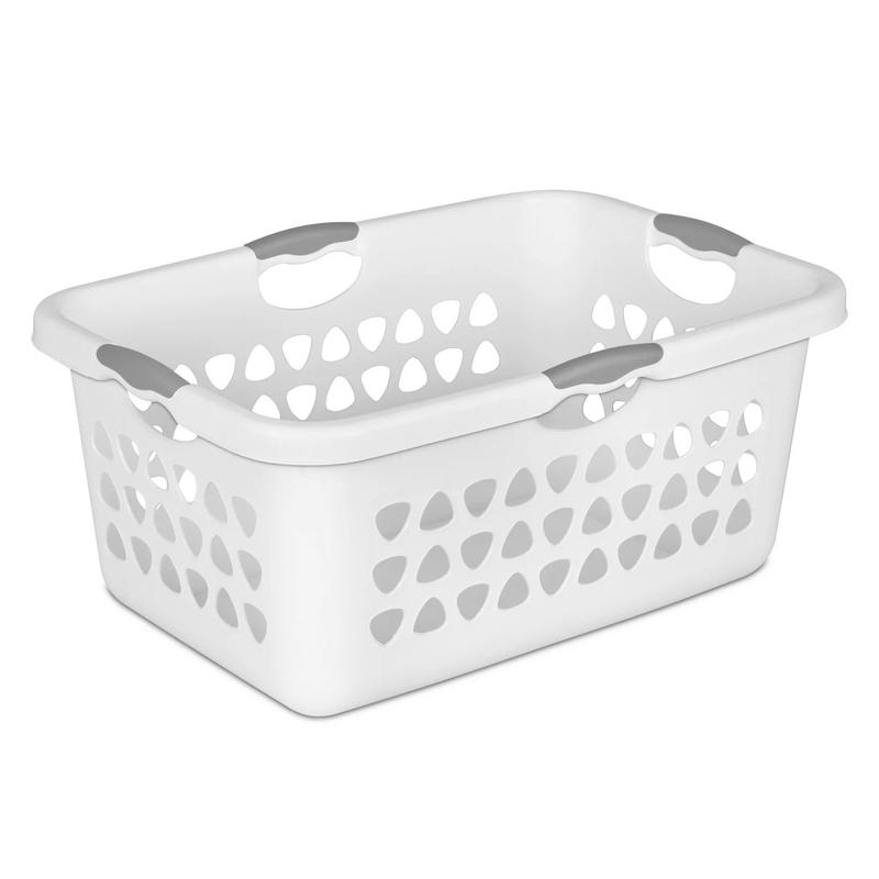 Sterilite 2 Bushel Ultra Laundry Basket Plastic, White, New