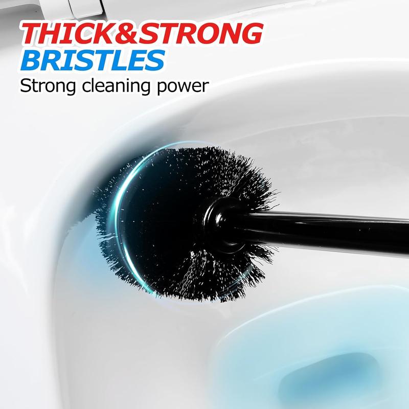 Toilet Plunger and Brush Set，Extended Handle Plunger，Toilet Bowl Brush