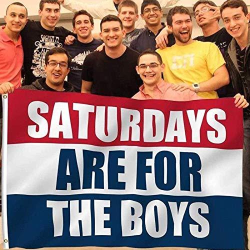 Saturdays are Boys Flag Fraternities Parties Dorm Room Balcony Decor Banner College Flags 3x5 Feet Ornaments