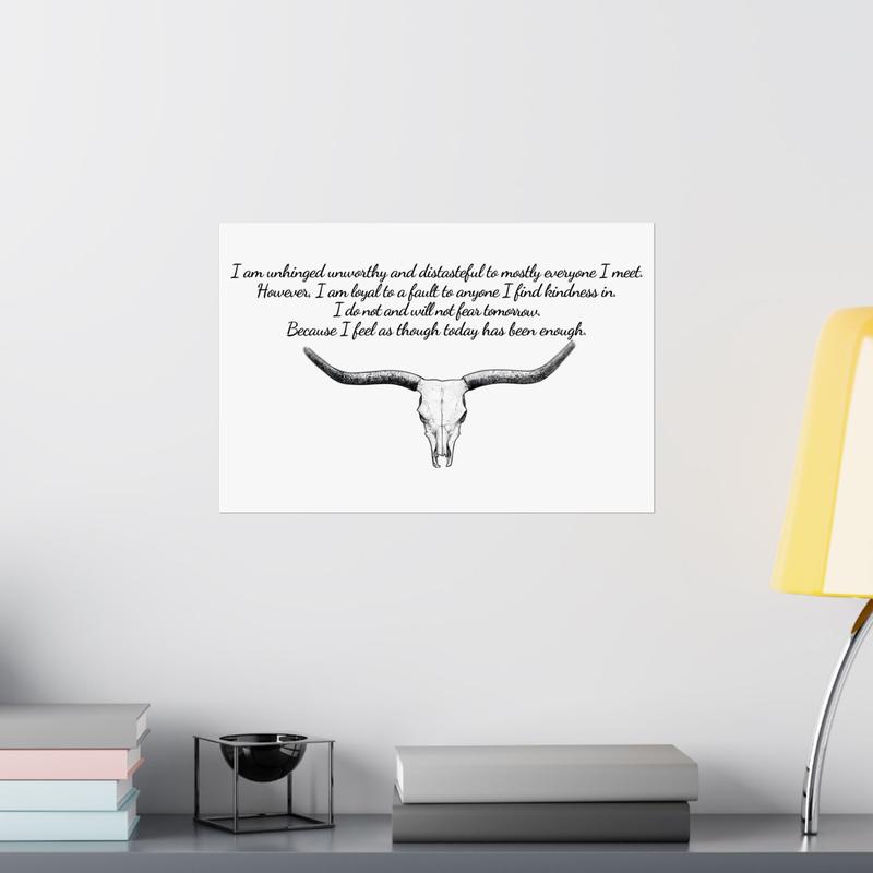 Fear and Fridays Poster No Frame, Country Music Lyrics, Fear And Friday’s (poem), Western Decor -  Decor Home Decoration Photo Ornaments