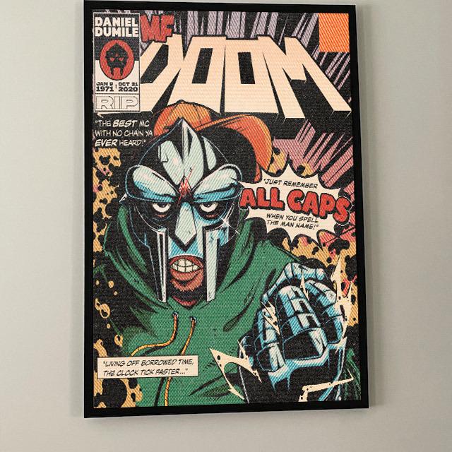 MF-Doom-Vintage-Music-Poster Decor Artwork Ornaments Decoration Artistic Wall