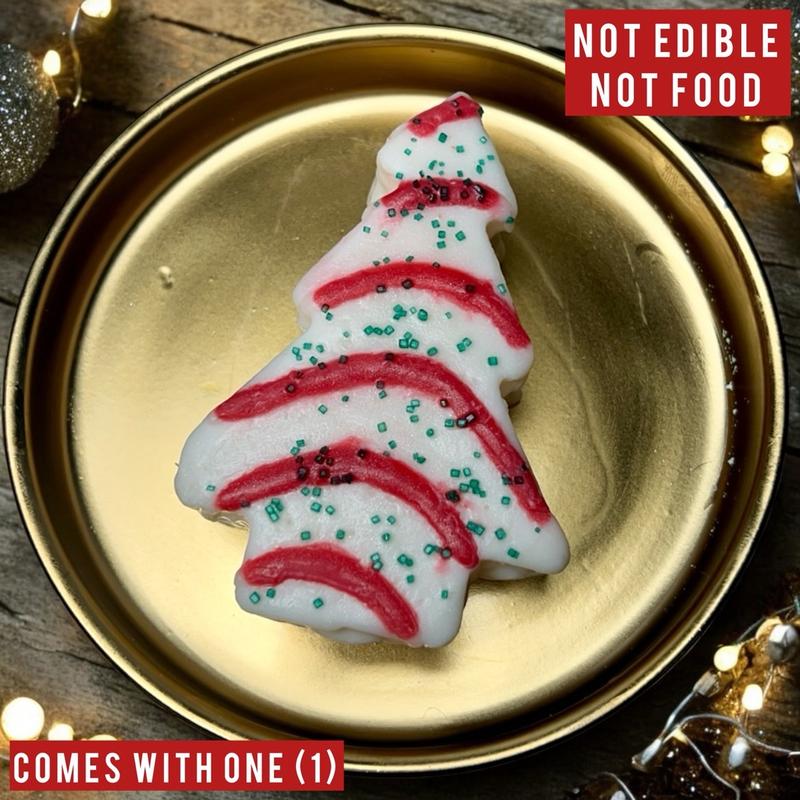 Christmas Tree Wax Melt | Tree Zebra Cake Wax Melt | Christmas Tree Cake Wax Melt | Christmas Candle | Holiday Gift Idea holiday candle