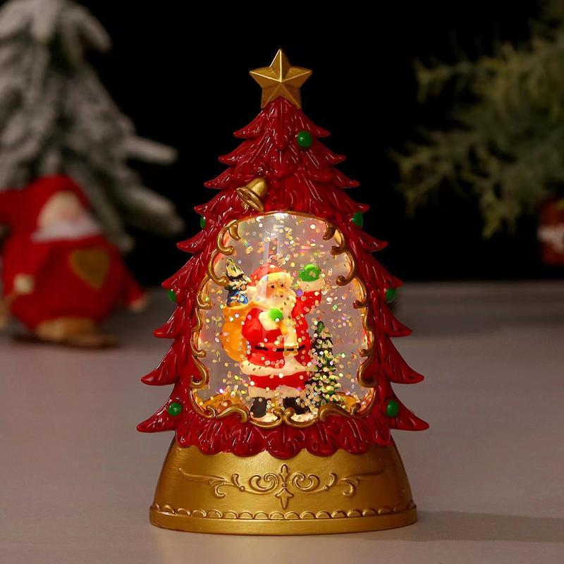 Christmas Themed Decorative Light, 1 Count Battery Powered Decorative Lamp Desktop Ornament, Decorative Night Light for Home Party Festival