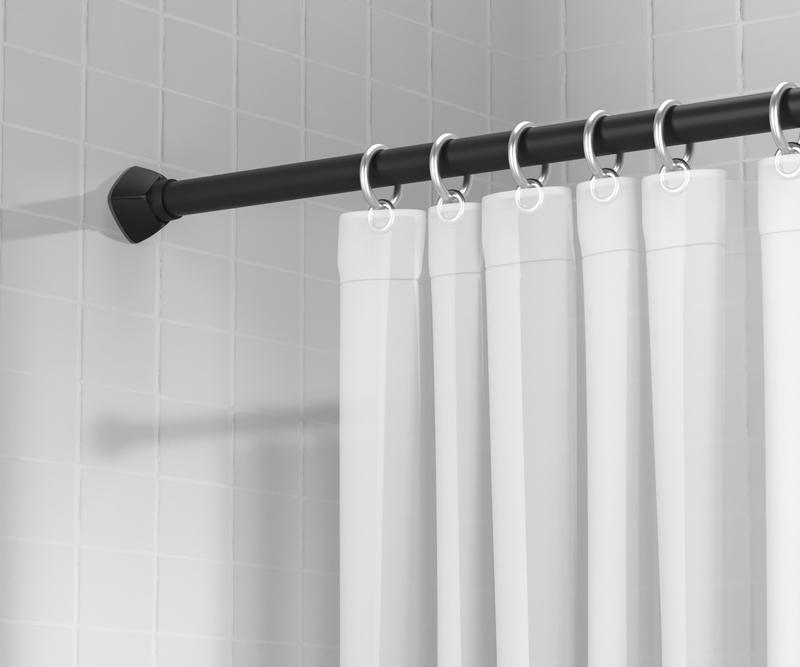 Oxdigi Drill-Free Shower Curtain Rod – 25MM Adjustable Stainless Steel Telescopic Pole, No Punching, for Curtains, Clothes Drying, and Wardrobe