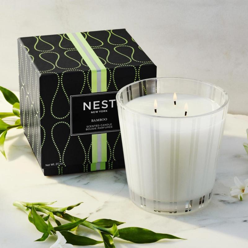 Nest New York 3-Wick Candle 21.2 oz - Decor Glass Fragrance Candle, Freshener Scent, Aroma Candles