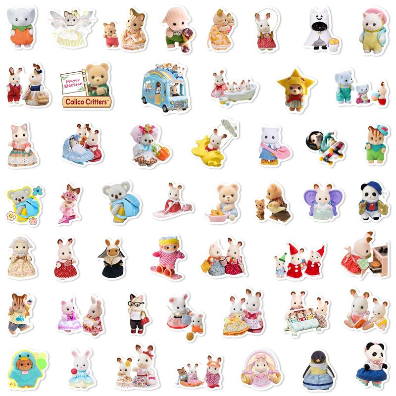 Cartoon Pattern Sticker, 100pcs pack Waterproof Sticker & 2counts Transparent Sticker Box, DIY Decor Stickers for Gift Card Water Bottle Laptop Phone, Home Decor