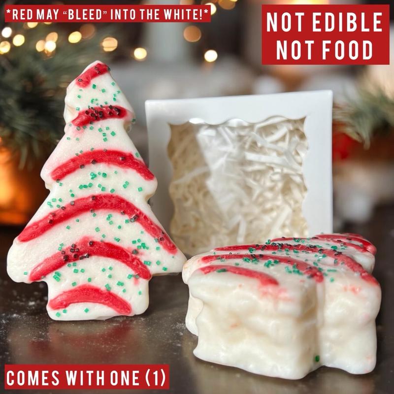 Christmas Tree Wax Melt | Tree Zebra Cake Wax Melt | Christmas Tree Cake Wax Melt | Christmas Candle | Holiday Gift Idea holiday candle