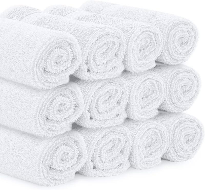 Luxury Cotton Towels - Large Hotel Spa Bathroom Face Towels