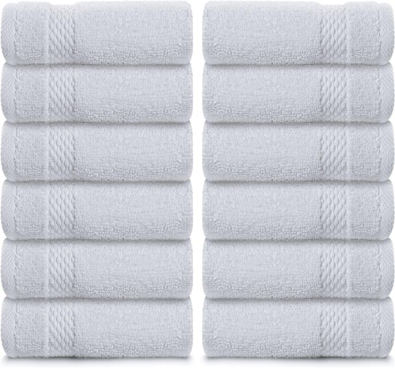 Luxury Cotton Towels - Large Hotel Spa Bathroom Face Towels