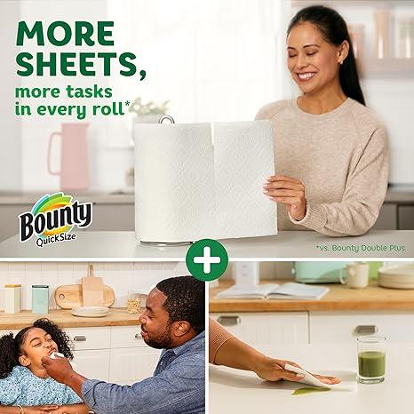 Paper Towels, White, 8 Family Rolls = 20 Regular Rolls