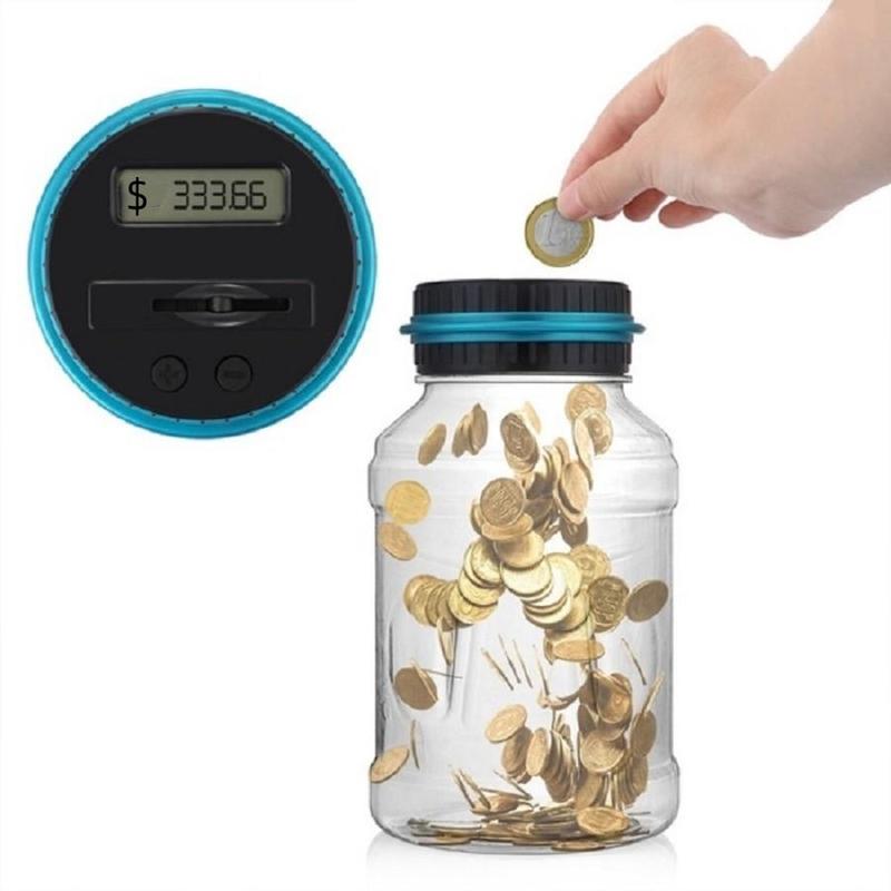 Large Capacity Coin Saving Box without Battery for Valentine's Day Gifts, 1 Count Induction LCD Display Coin Amount Saving Jar, Coin Box for Home Use, Mean Girls Decorations