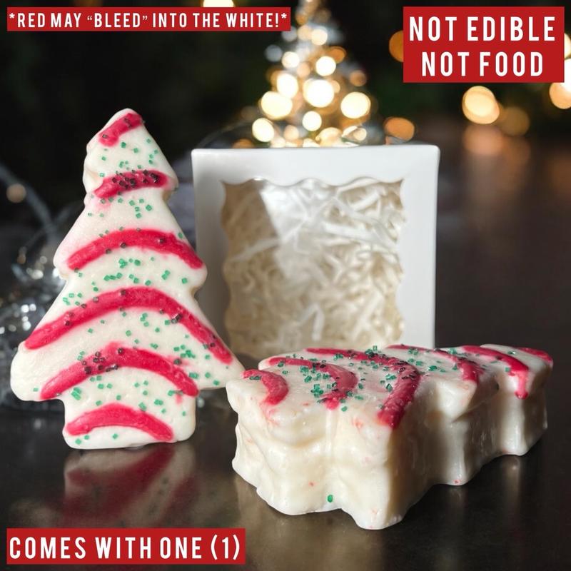 Christmas Tree Wax Melt | Tree Zebra Cake Wax Melt | Christmas Tree Cake Wax Melt | Christmas Candle | Holiday Gift Idea holiday candle