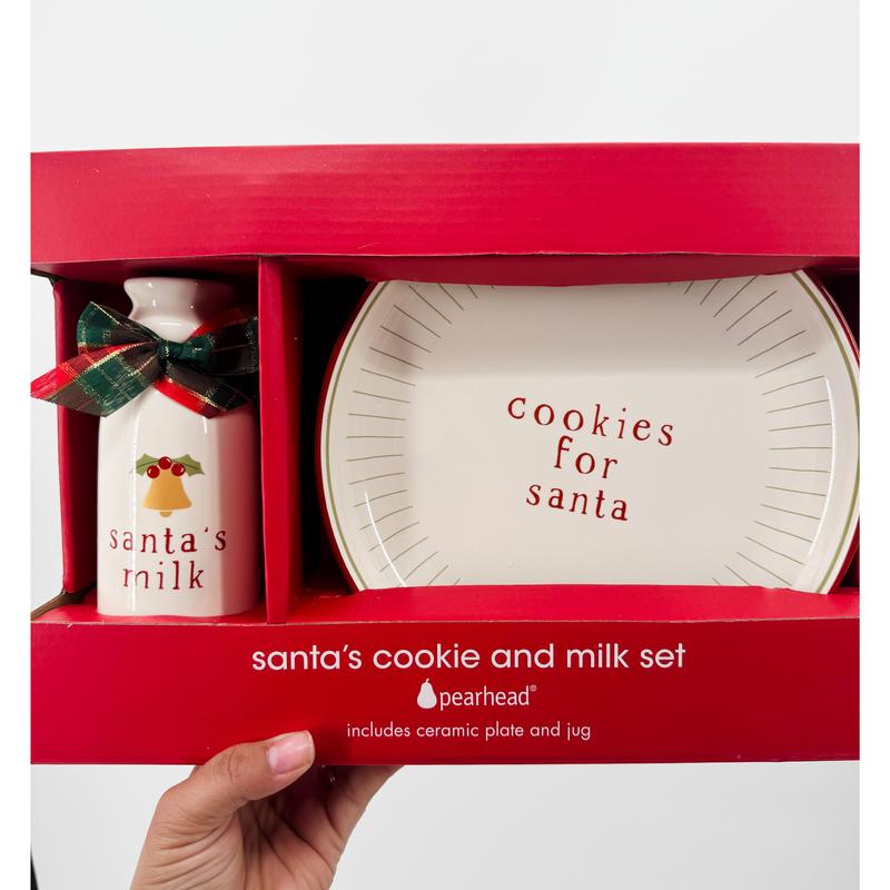 Santa’s Christmas Milk and Cookie Set