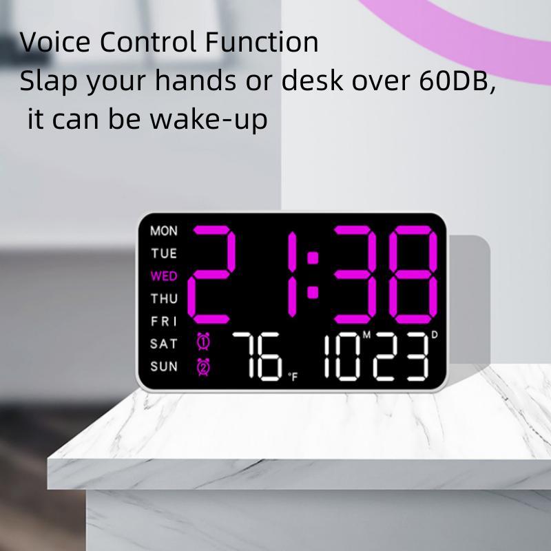 Multifunctional Electronic Clock, 1 Count Dual-purpose Clock, USB Powered Digital Clock, Wall Clock Display Time & Week & Temperature