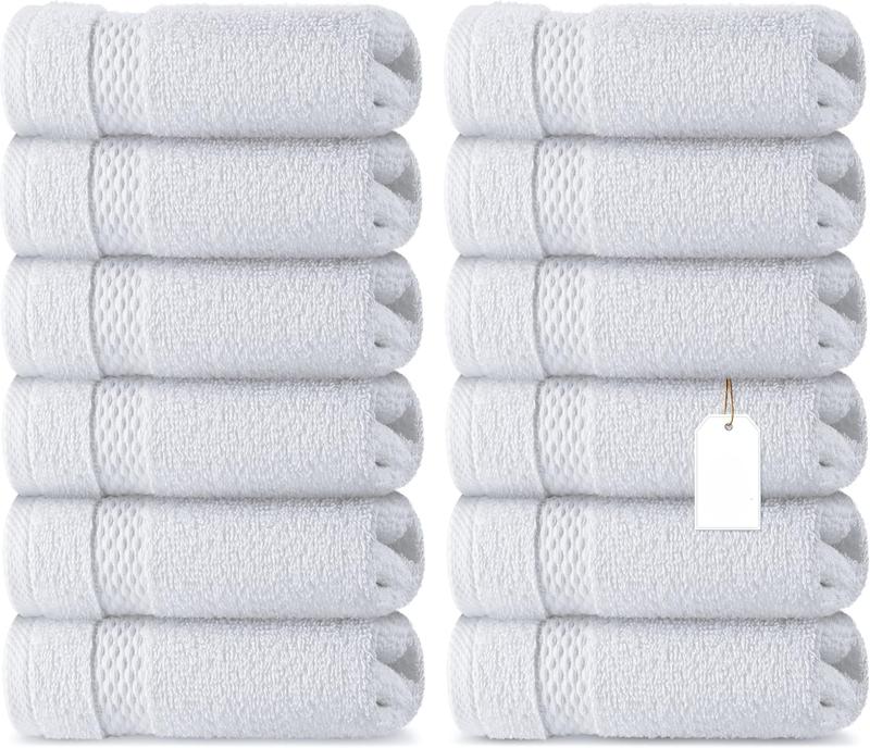 Luxury Cotton Towels - Large Hotel Spa Bathroom Face Towels