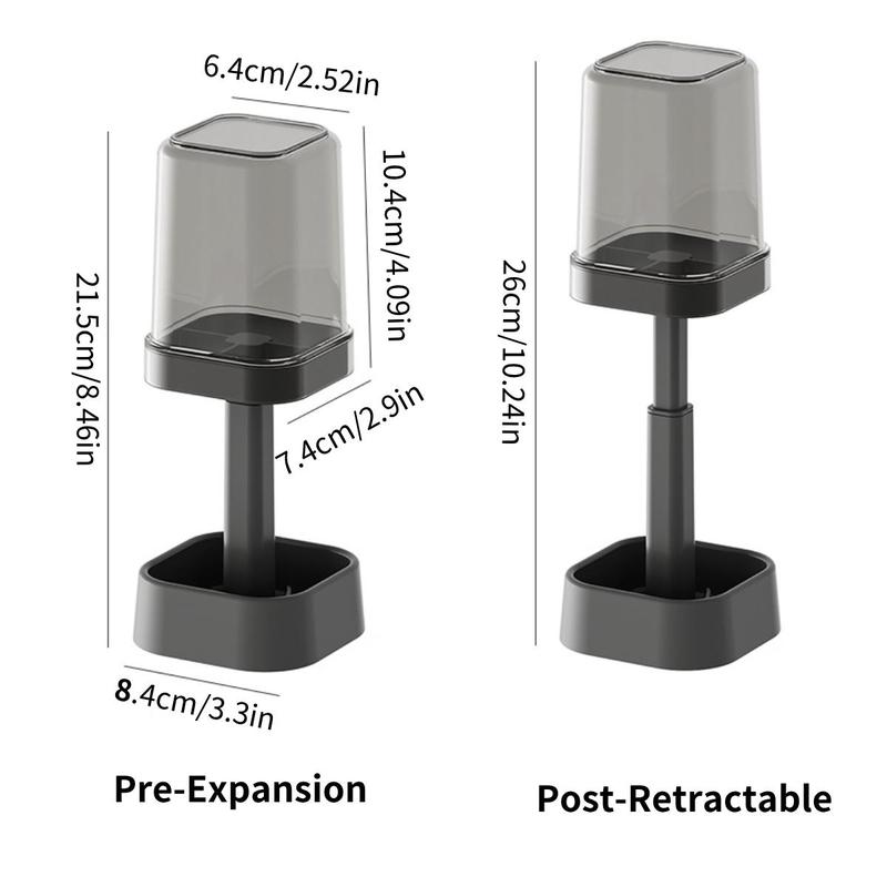 Electric Toothbrush Holder, 1 Set 3 Slots Toothbrush & Toothpaste Holder, Dust Proof Bathroom Storage Rack, Bathroom Supplies