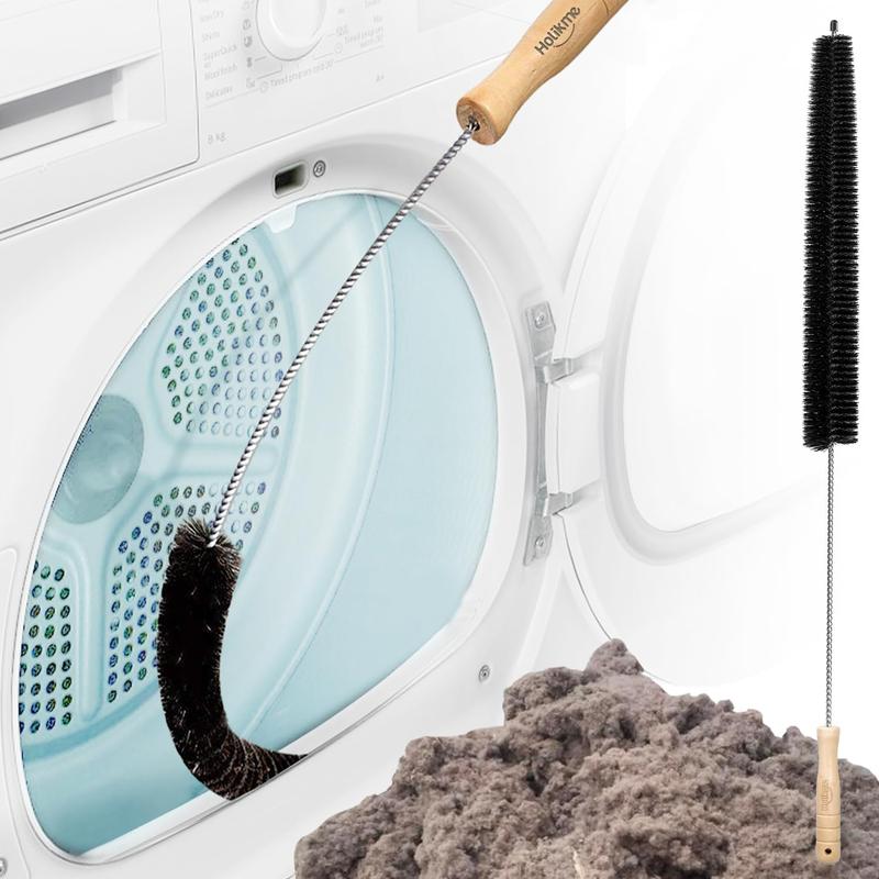 Clothes Dryer Lint Vent Trap Cleaner Brush, Flexible lint Remover, Long Coil Brush for Refrigerator Cleaning Steel Comfortable Tool