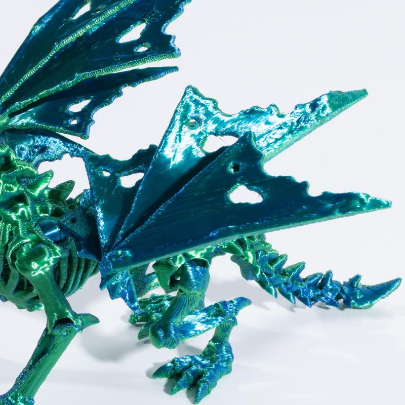 3D Printed Wraithwing Dragon Model (1 Count), Creative Dragon Model Fidget Toy, Desktop Ornament for Home Office Decor