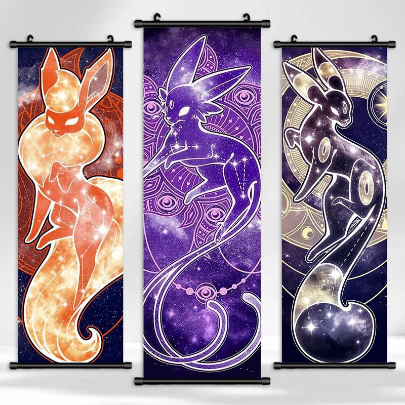 Cartoon Elf Pattern Wall Art, 3 Counts set Creative Home Decor Hanging Banner, Wall Decor for Home Living Room Bedroom Office