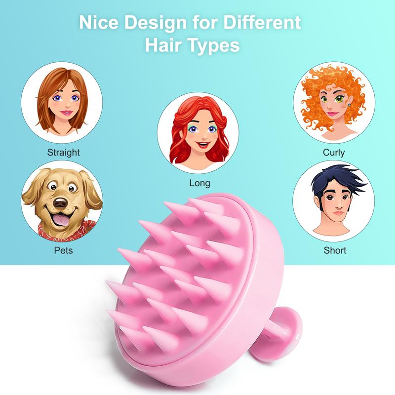 HEETA Scalp Massagers, Shampoo comb, Massager Shampoo Brush, For Wet Or Dry Hair, Scalp Massge Accessories,For Men & Women