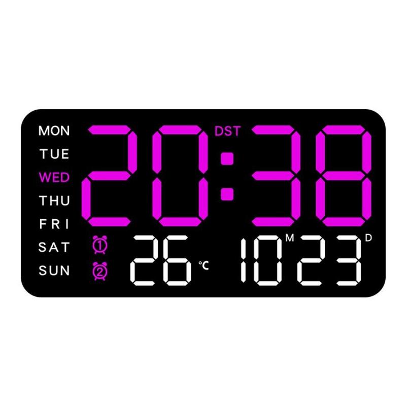 Multifunctional Electronic Clock, 1 Count Dual-purpose Clock, USB Powered Digital Clock, Wall Clock Display Time & Week & Temperature