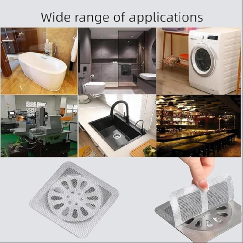 Premium Drain Filter, 20pcs Shower and Bathtub Hair Catcher - Easy To Install, Easy To Use Hair Stopper, Disposable Drain Filter for Sink and Laundry