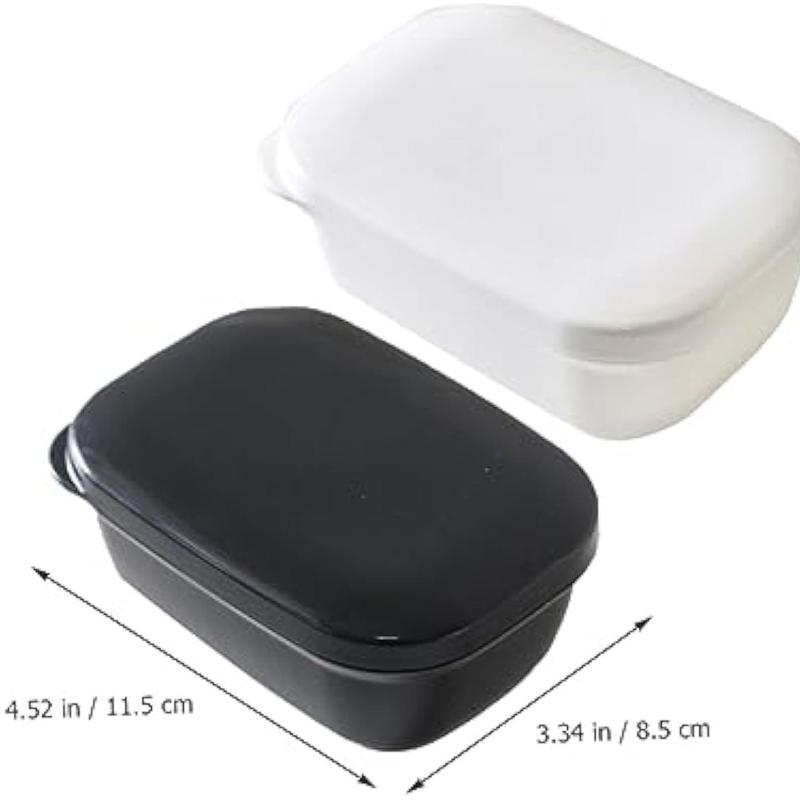 Portable Soap Box, 1 Count Travel Drain Soap Storage Box with Lid, Sealed Portable Soap Box for Home Bathroom & Kitchen & Travel