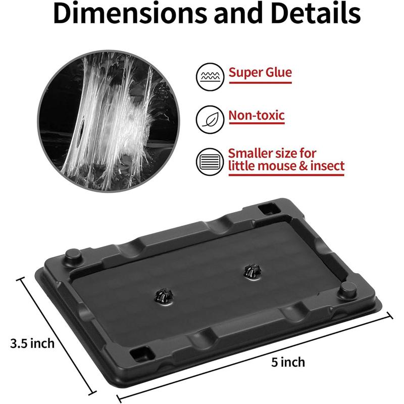 Mouse & Insect Traps 12 Pack Heavier Sticky Traps  Non Toxic Glue Small Mice & Insects Sticky Mouse Traps Indoor Easy Set Safe Children & Pets Unbranded