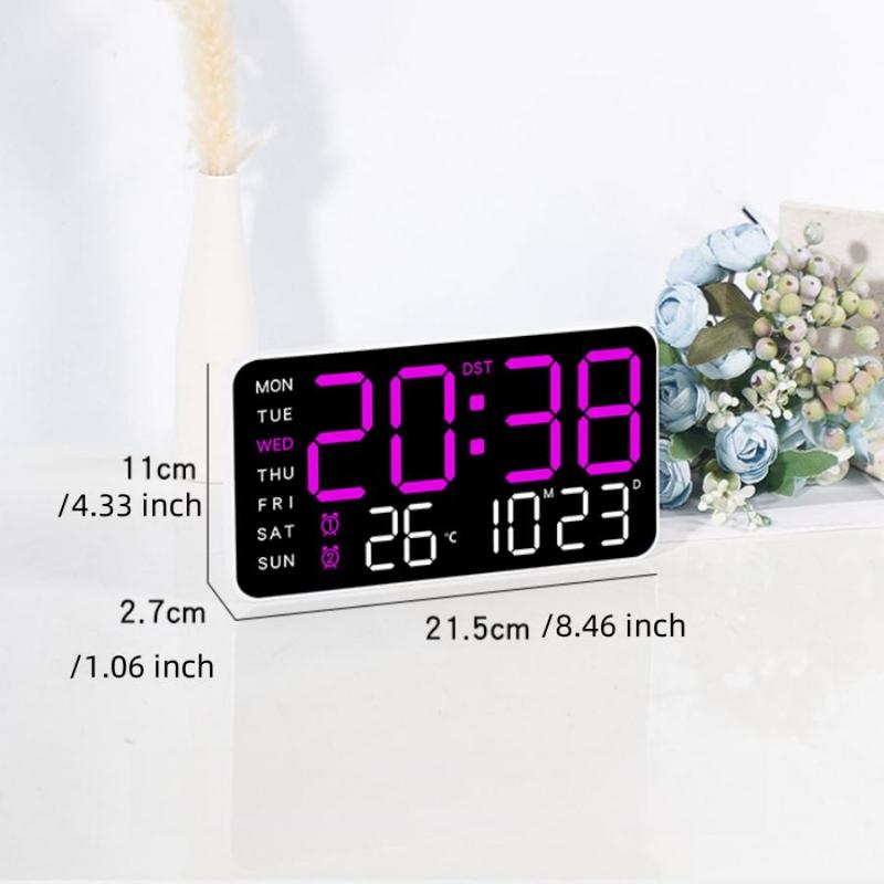 Multifunctional Electronic Clock, 1 Count Dual-purpose Clock, USB Powered Digital Clock, Wall Clock Display Time & Week & Temperature