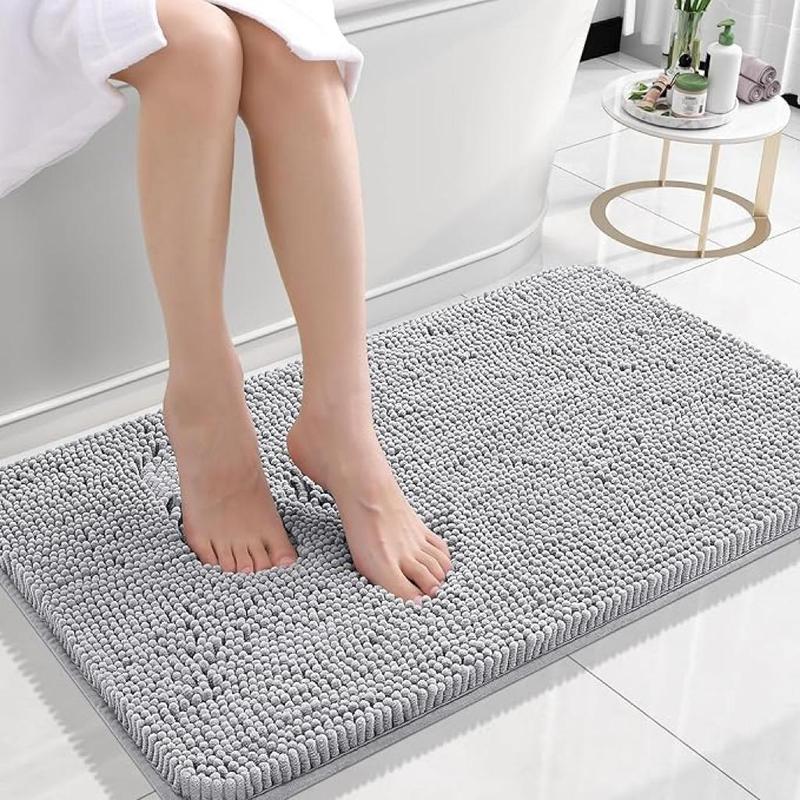 Non-slip Bath Mat, 1 Count Soft Absorbent Bath Rug, Machine Washable Bath Mat for Bathroom Floor, Home Decor Accessories