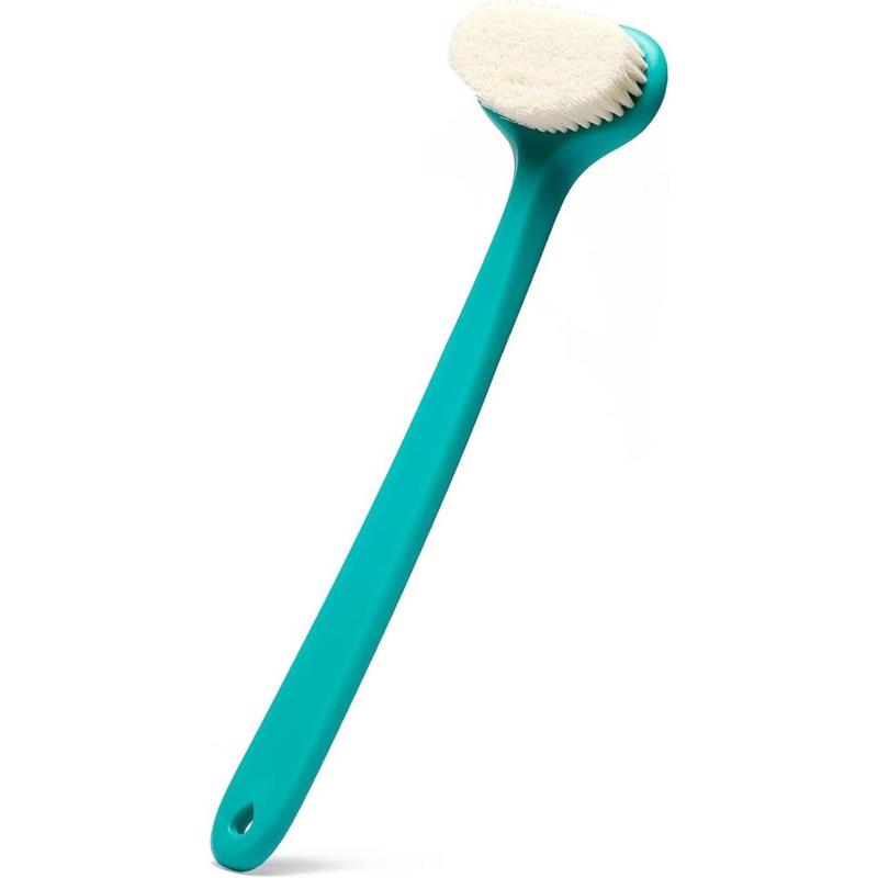 Upgraded Bath Body Brush with Comfy Bristles Long Handle Gentle Exfoliation Improve Skin's Health and Beauty Bath Shower Wet or Dry Brushing Body Brush (14 inch, Green)(Creative Life Pavilion) Accessories