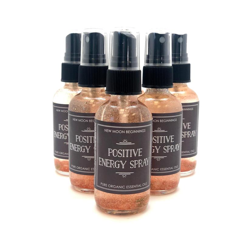 Positive Energy Spray with Orange Mica Glitter